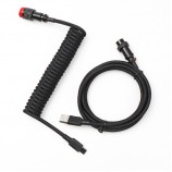 5PIN male GX16 aviator to Type-c black wire and usb to 5pin gx16 femalcable set black red aviator